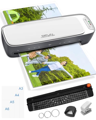 ラミネーター 【A3対応 6in1】ラミネート機械 ラミネート Amazon | Qfun ラミネーター A3/A4対応 60秒ウォームアップ【6in1多